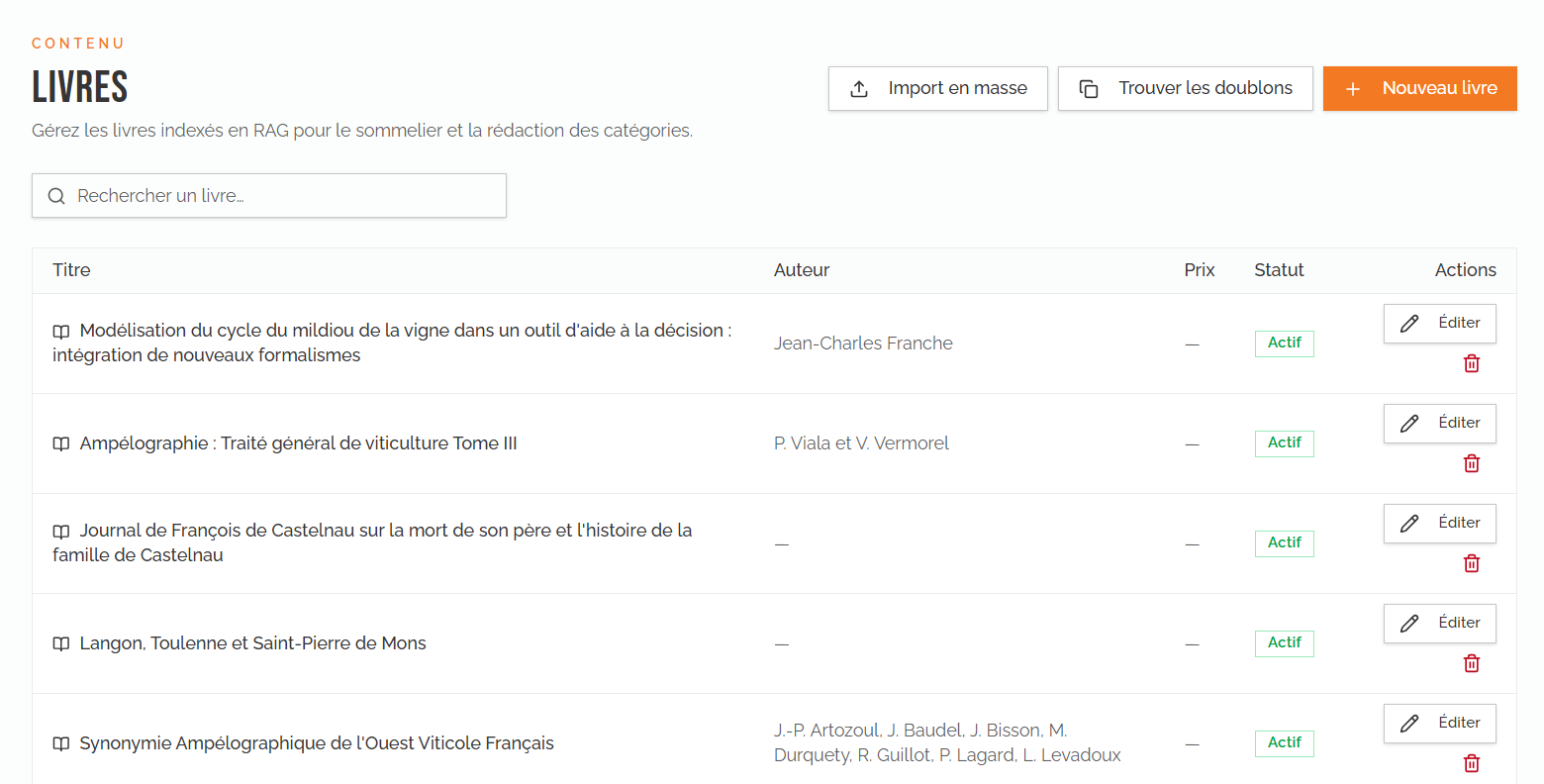 Un moteur de contenu contextuel pour l'utilisateur — Livres en RAG