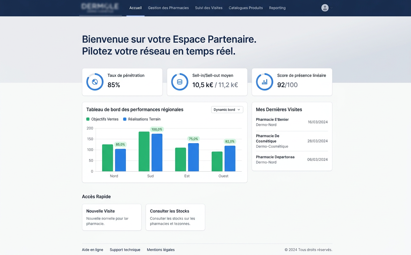 CRM Sectoriel sur Mesure — Marque de dermo-cosmétique (Réseau Pharmacies)