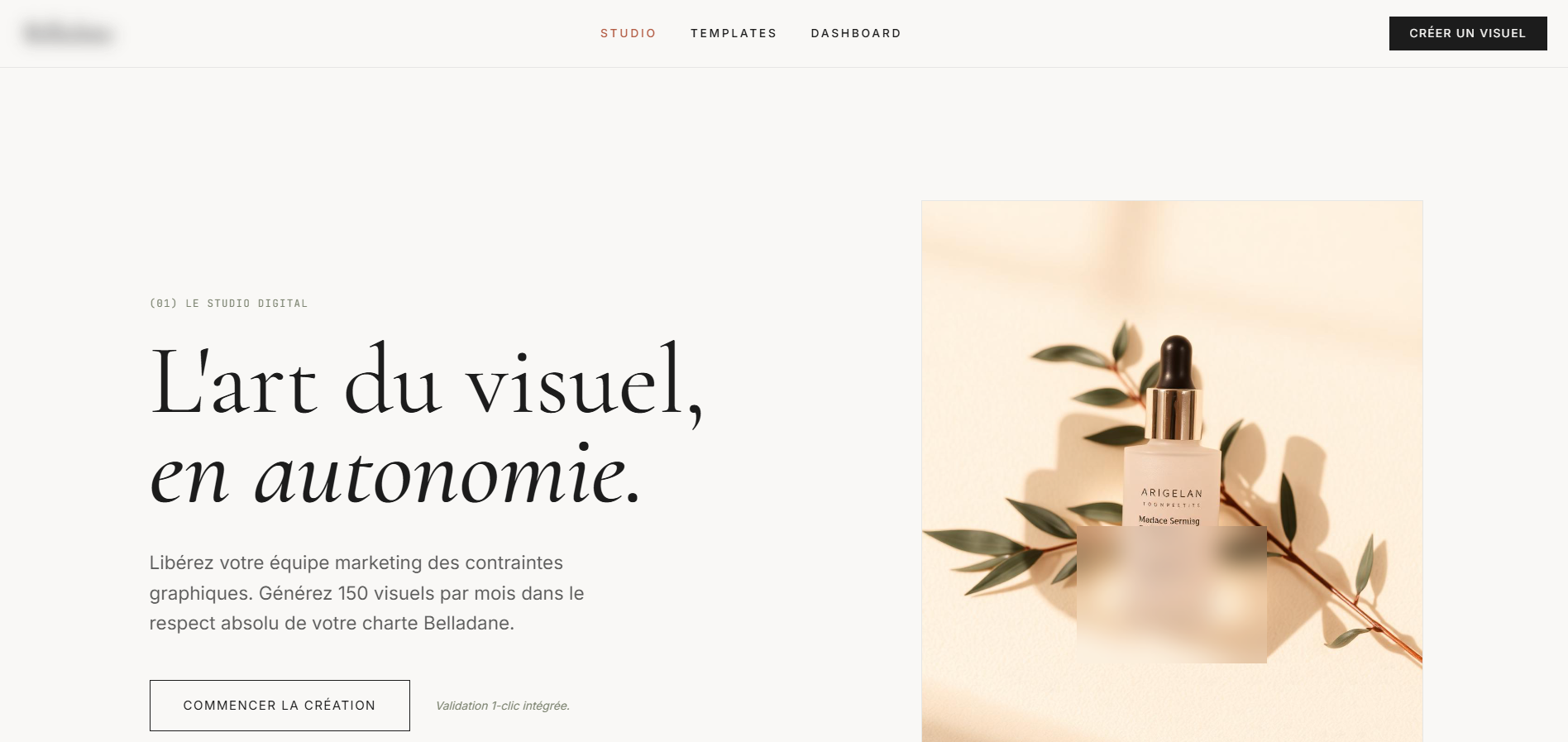 Génération automatisée de visuels pour les réseaux sociaux — Marque de cosmétiques